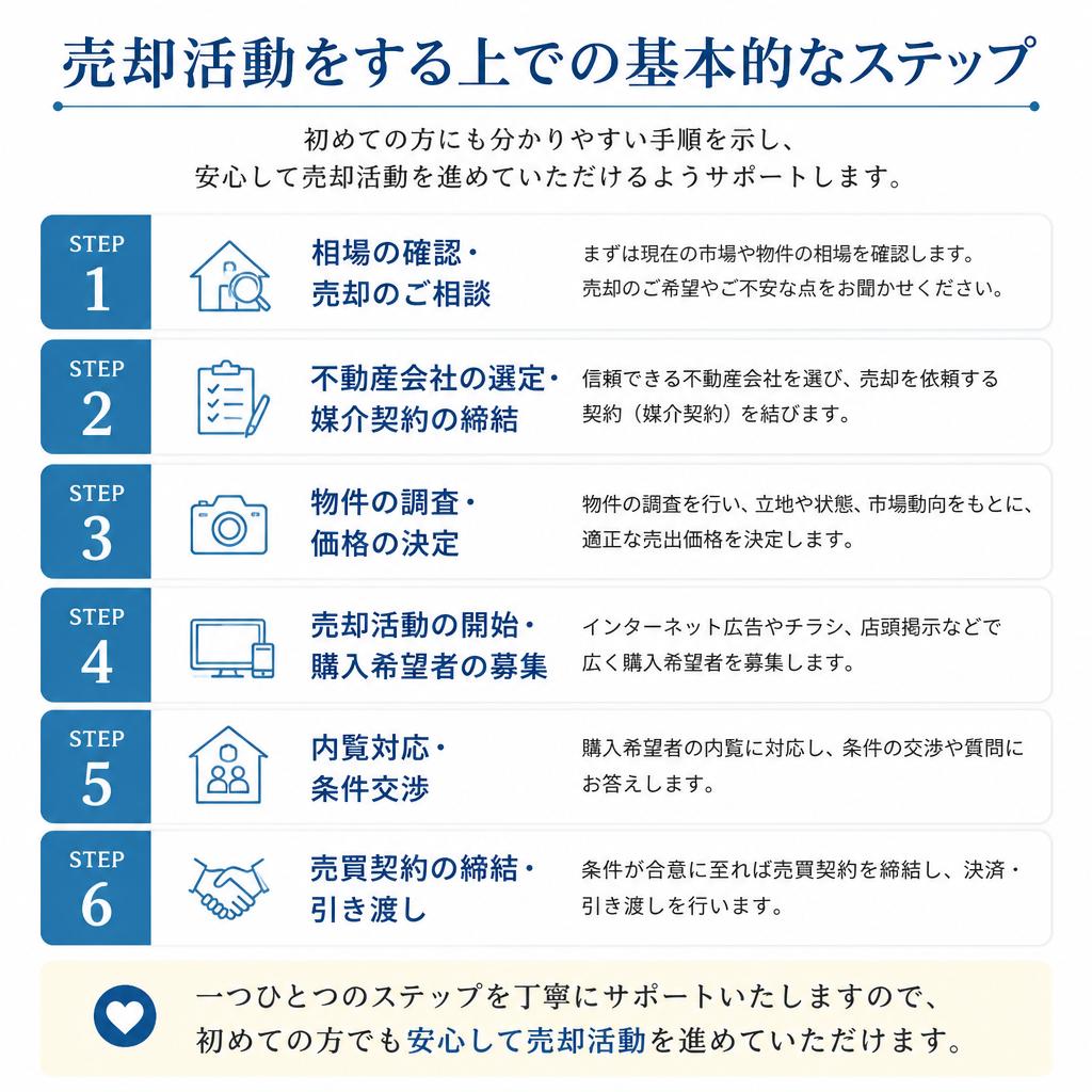 2. 不動産売却の基本ステップ