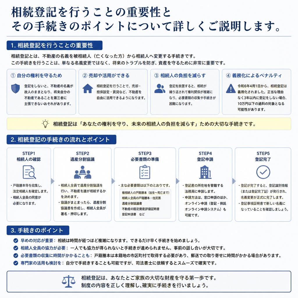 相続登記の重要性とポイント