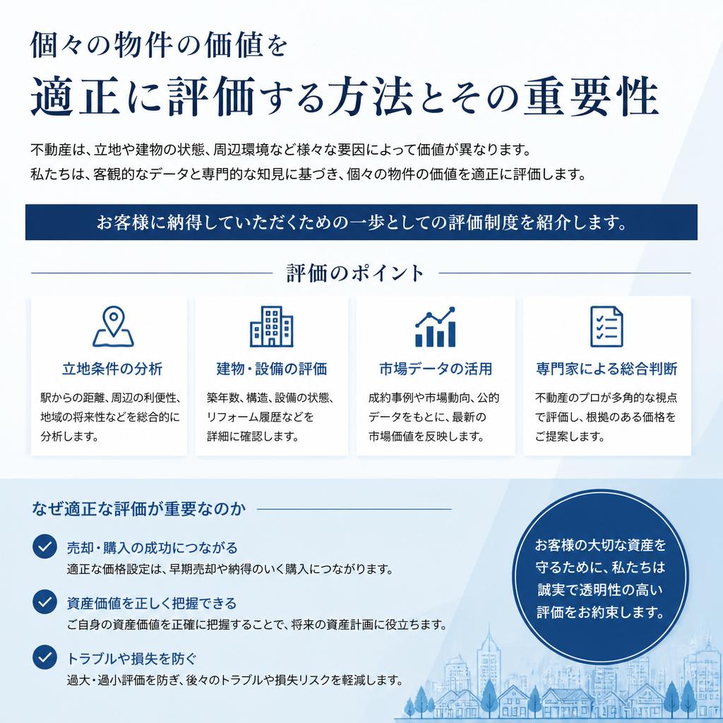 正確な不動産評価の重要性