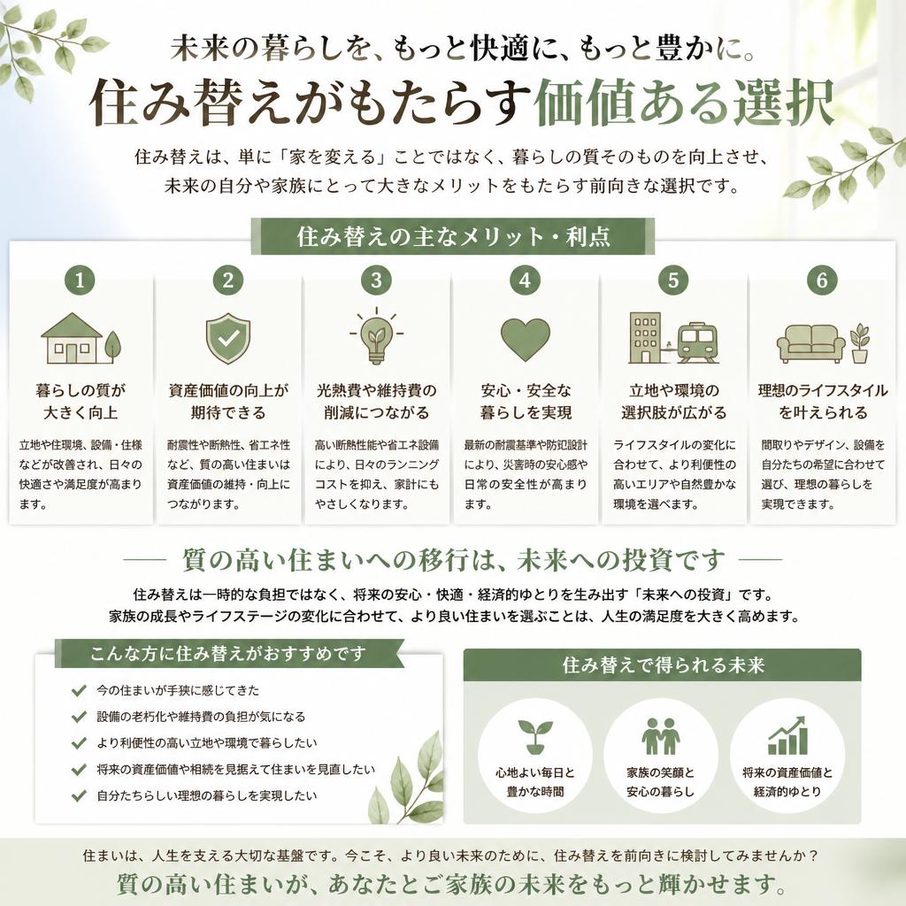 住み替え相談のメリット