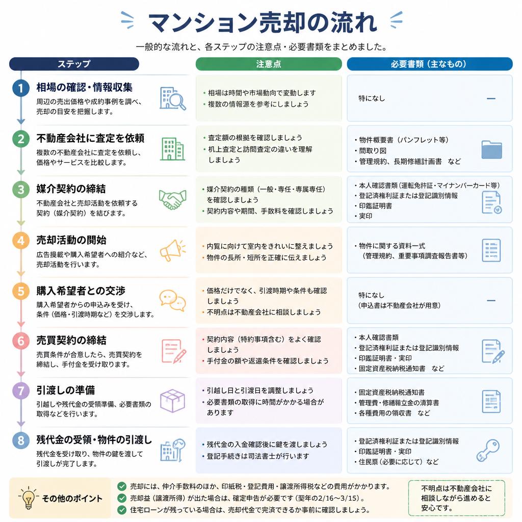 売却ステップの理解