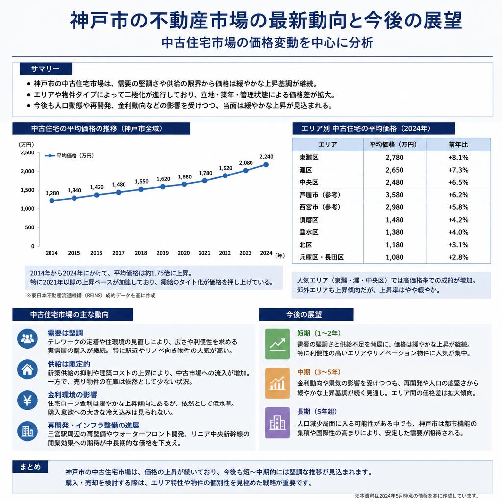 神戸市の不動産市場のトレンド
