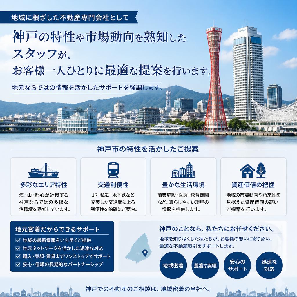 神戸市に特化したサポート