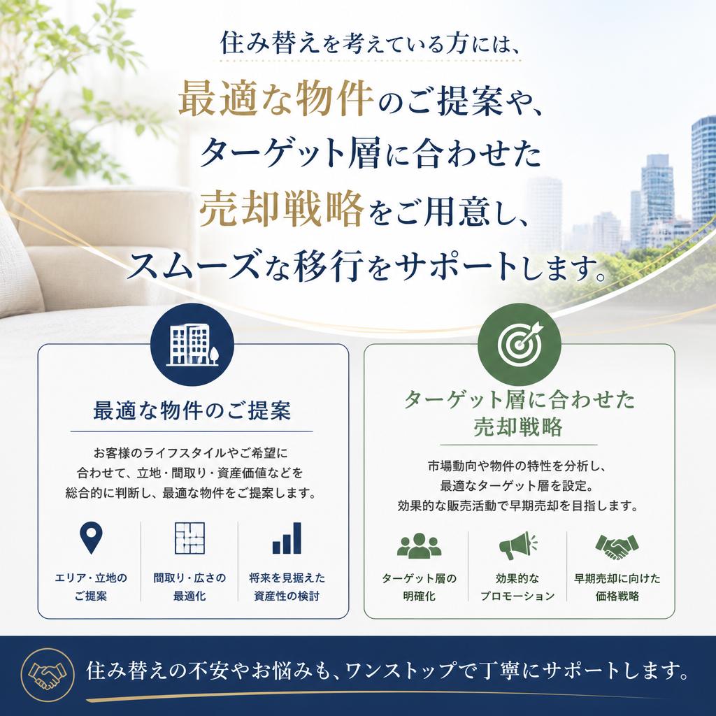 私たちの提供する住み替えサービス