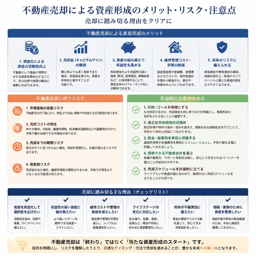 資産売却のメリットとデメリット