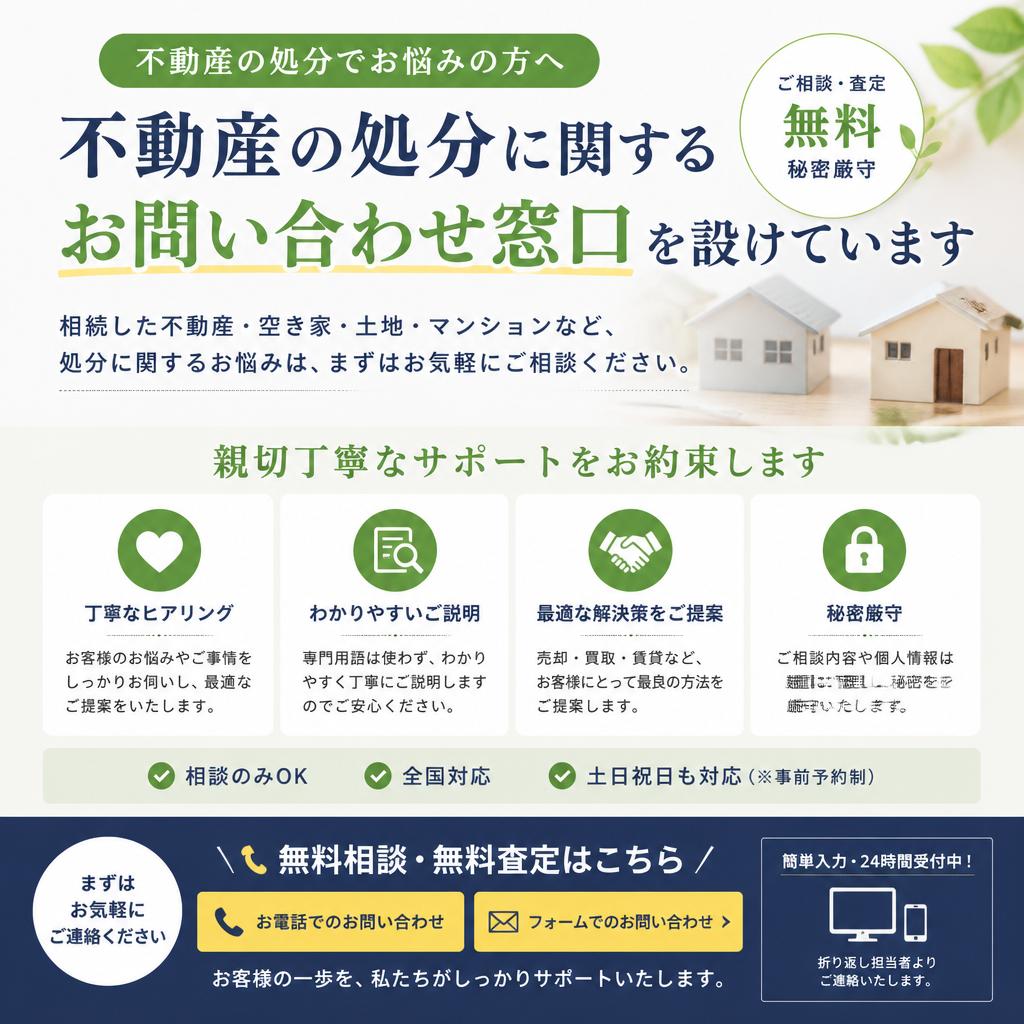 お問い合わせ・無料相談のご案内