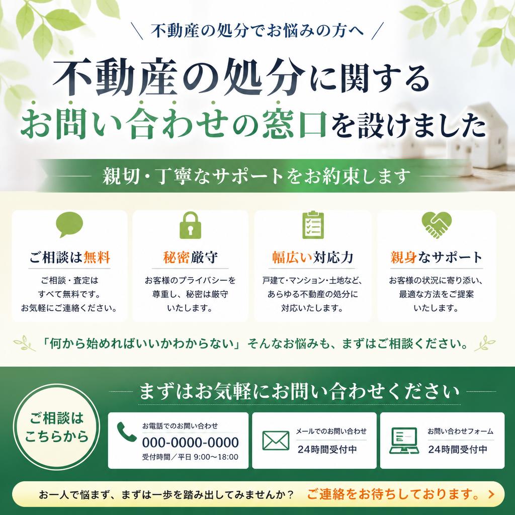お問い合わせ・無料相談のご案内