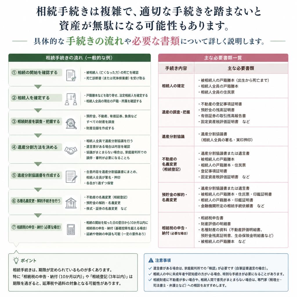 相続手続きの流れを把握しよう