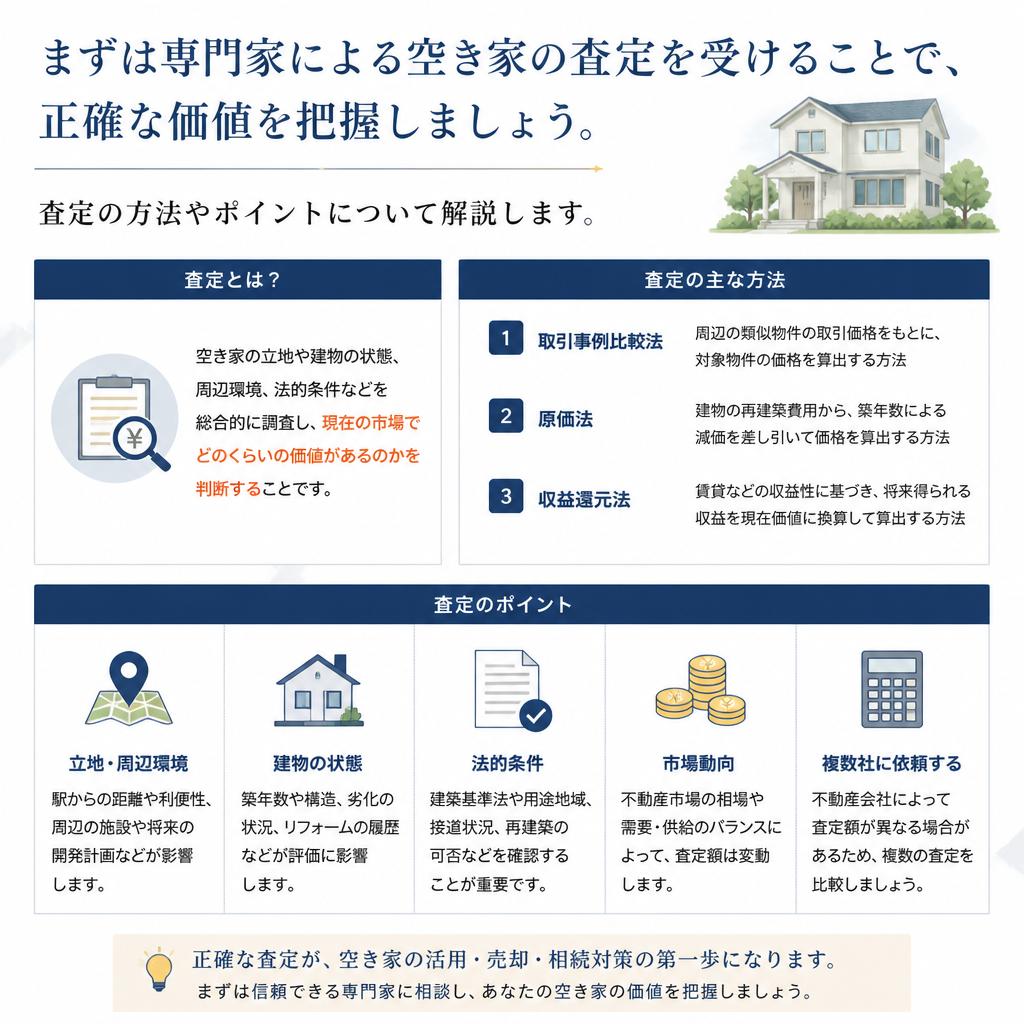 空き家の査定はどう進める？