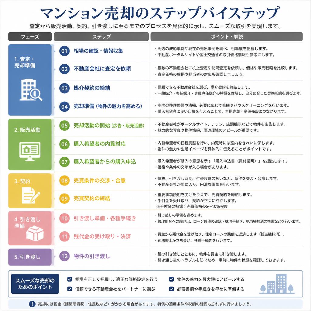 査定から販売活動までの流れ