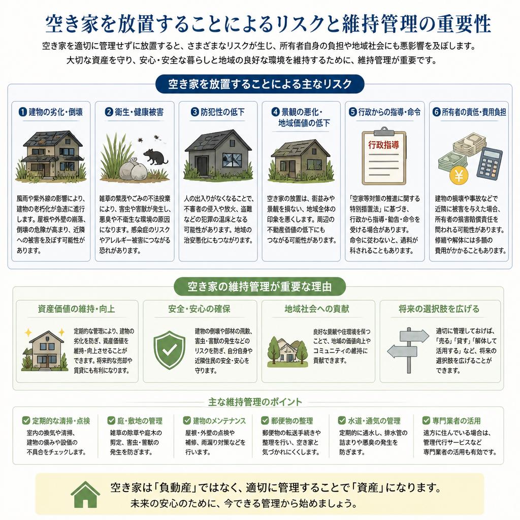 空き家が抱えるリスクと対策