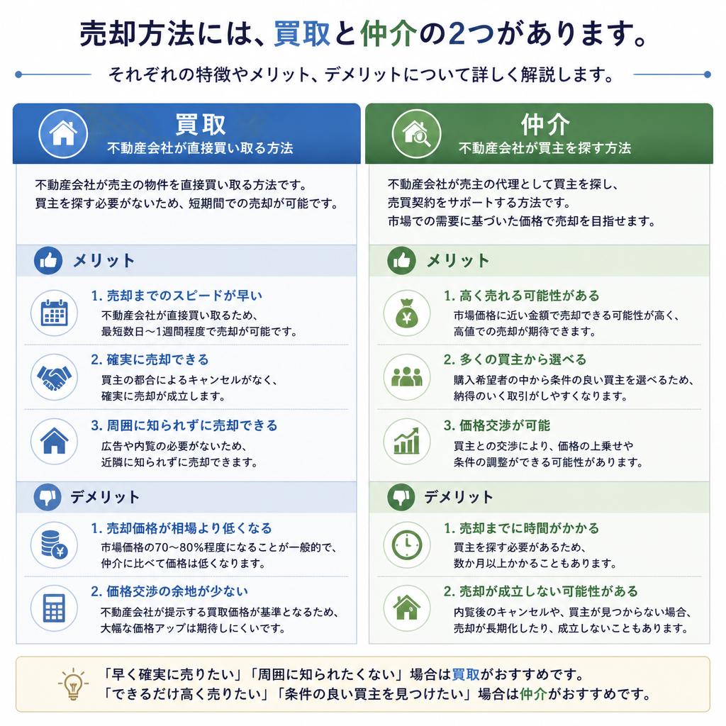 売却方法の選択肢