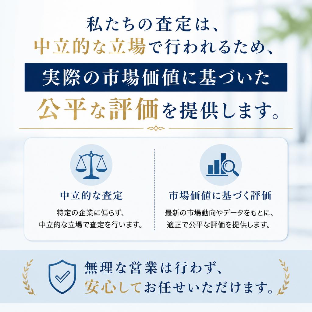 中立的な不動産査定のメリット