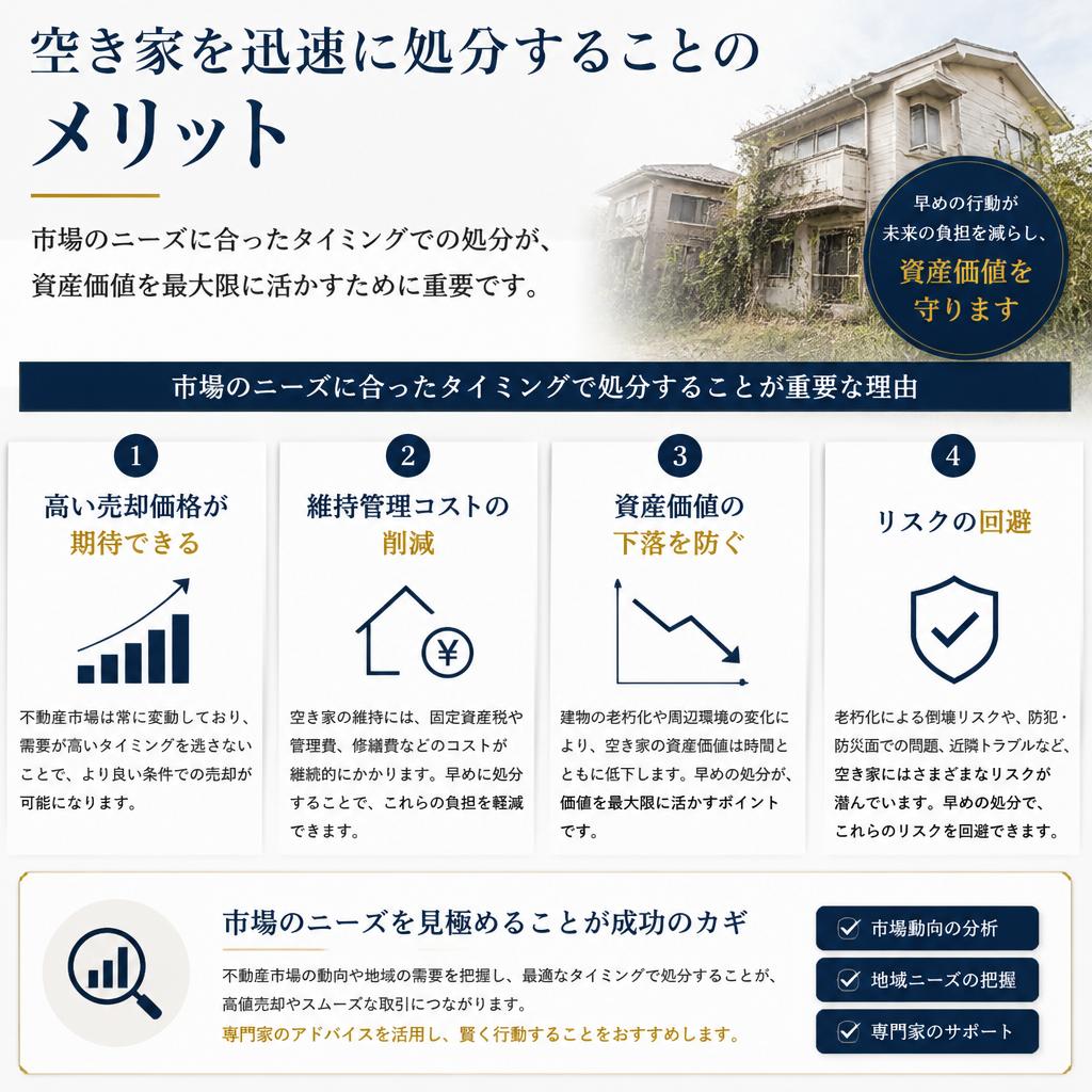 スピーディーな空き家処分の重要性