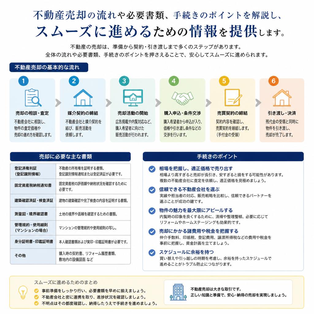 不動産売却手続きの概要