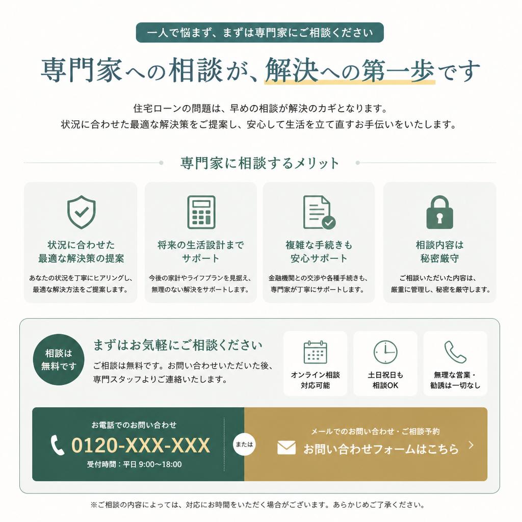7. 専門家への相談をお勧めします