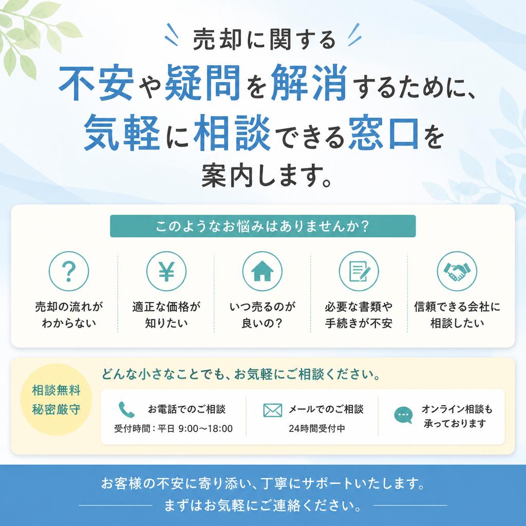 まずはお気軽に相談を！