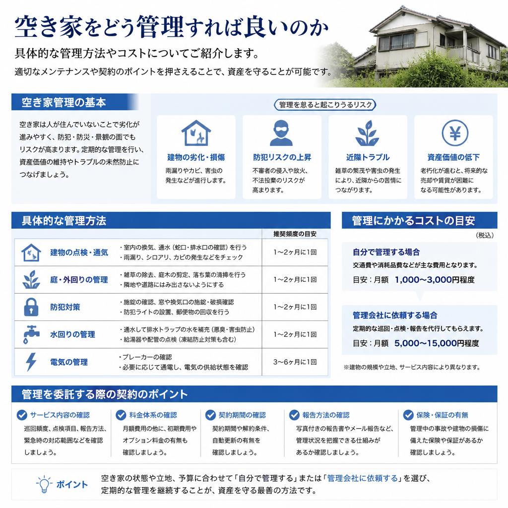 空き家の管理方法