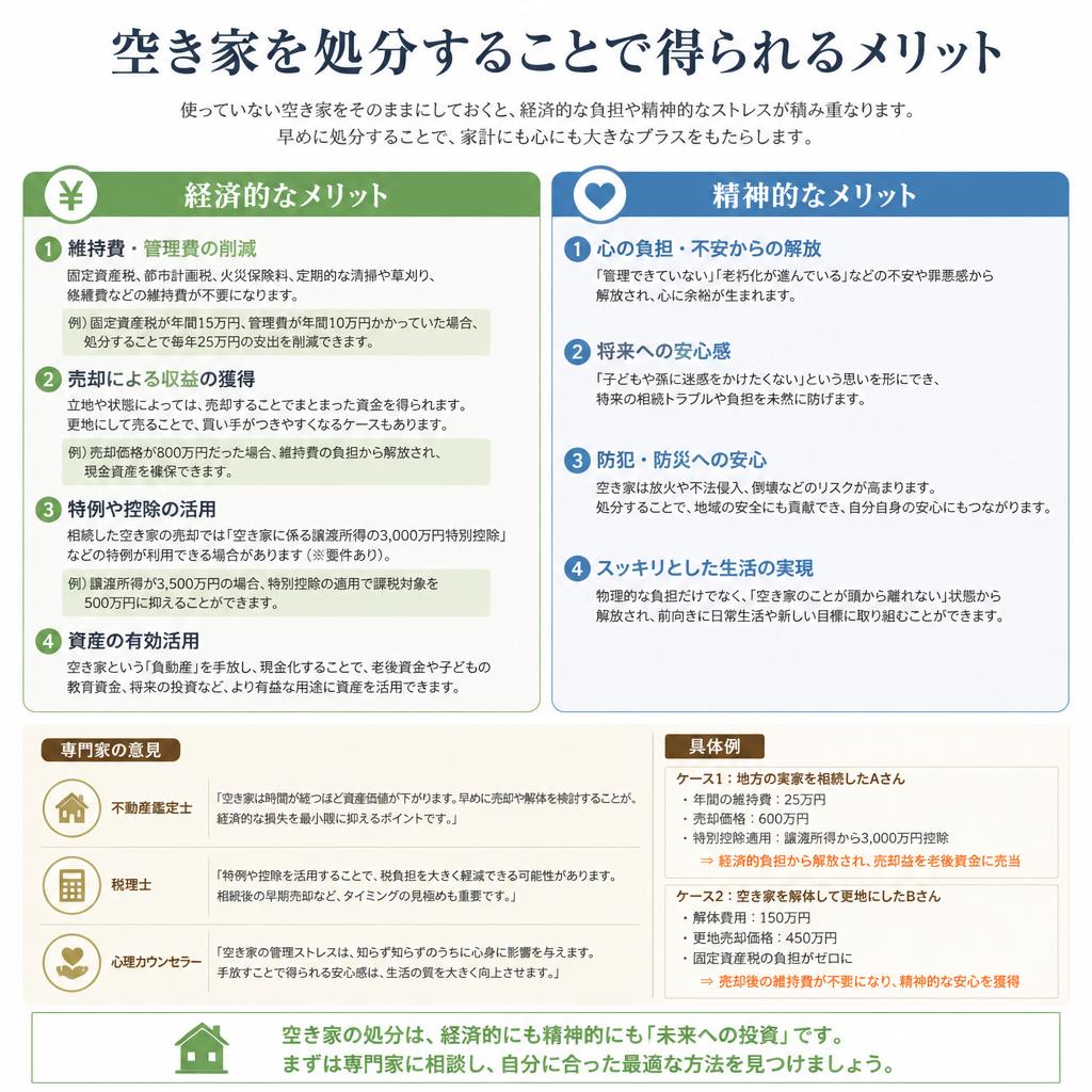 空き家処分のメリット