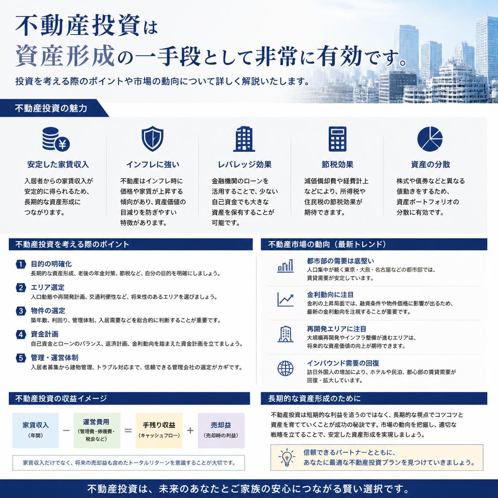 不動産投資のメリット
