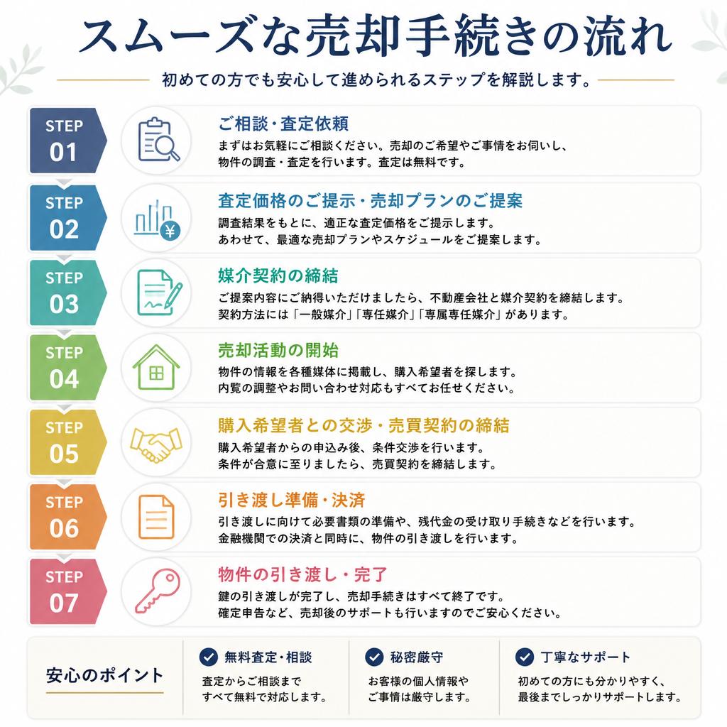 売却手続きの流れ
