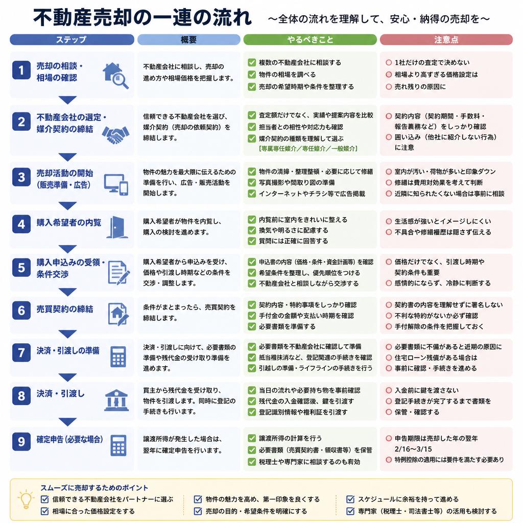 2. 売却手続きの流れを理解する