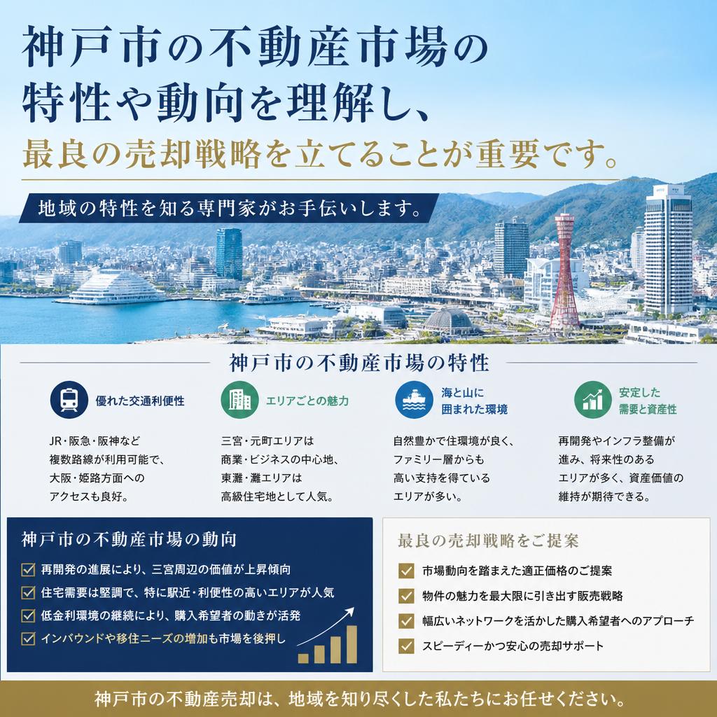 神戸市の不動産市場について