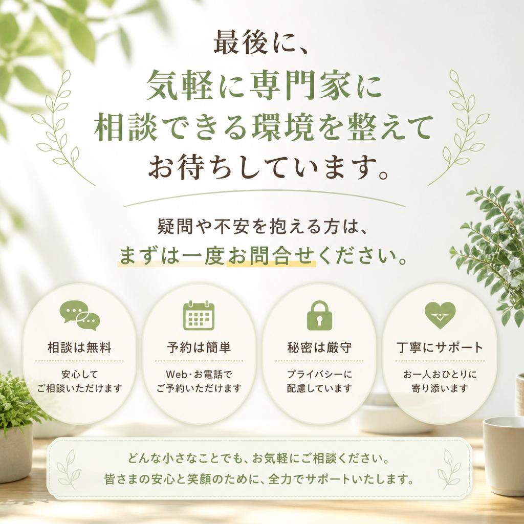 まずは無料相談へ！