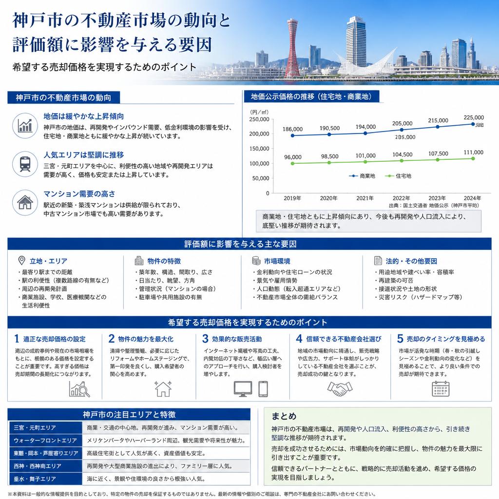 神戸市の不動産市場の現状