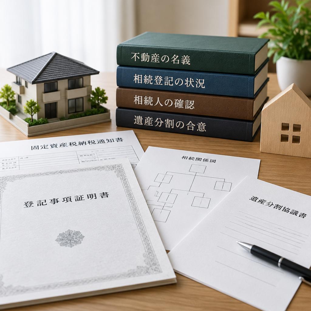 売却を急ぐ前に確認したい、名義・相続人・必要書類